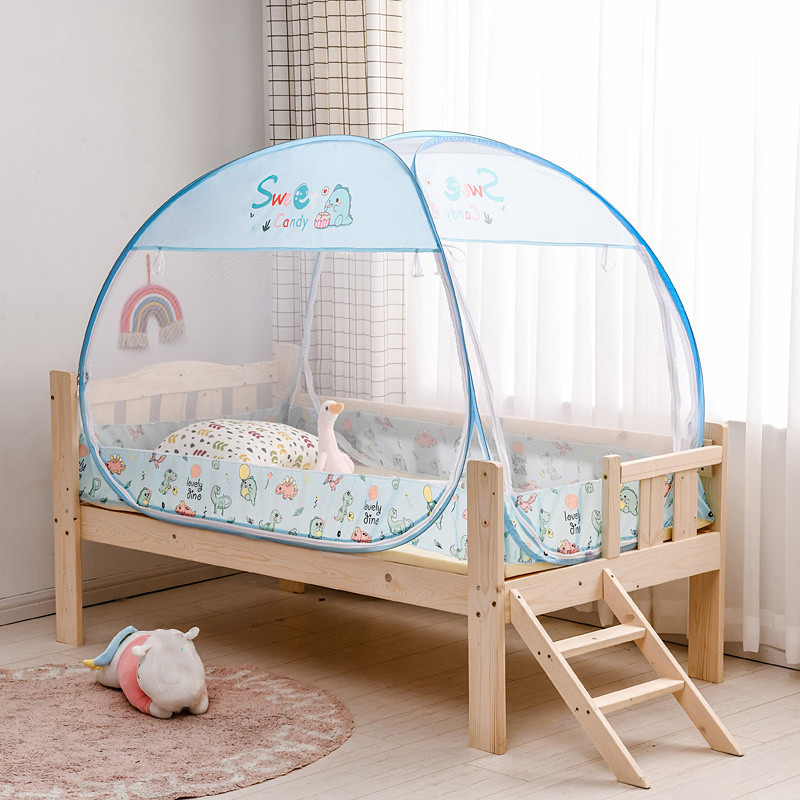 Kids Outdoor Tent - Jurte Kinder Moskitonetz Doppeltüren Schattierung Anti-fallen