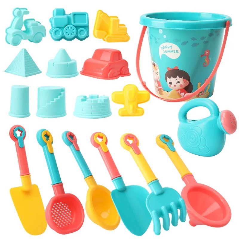 Kids Outdoor Water Toys - 18 Stück Strand Spielzeug Set Eimer