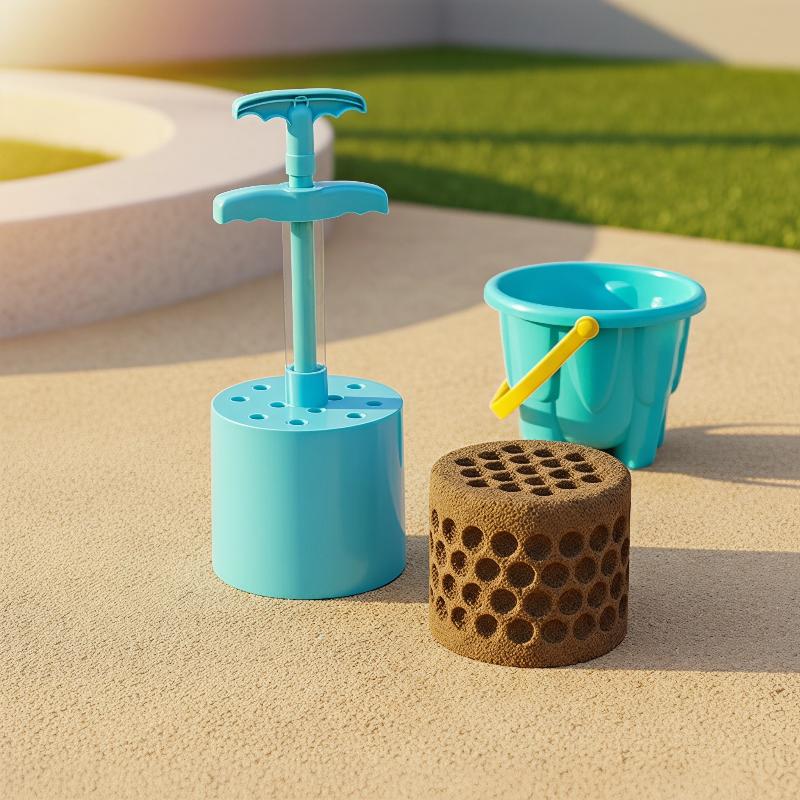 Kids Outdoor Water Toys - Kinder-Wasserspielzeug Strandspielzeug Sandkasten-Formen-Set Schaufel Burgbau-Wand Waben-Brikett-Form