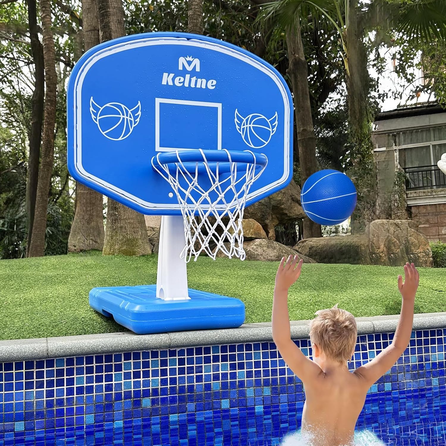Outdoor Games For Kids - Großer Basketballkorb für den Pool mit