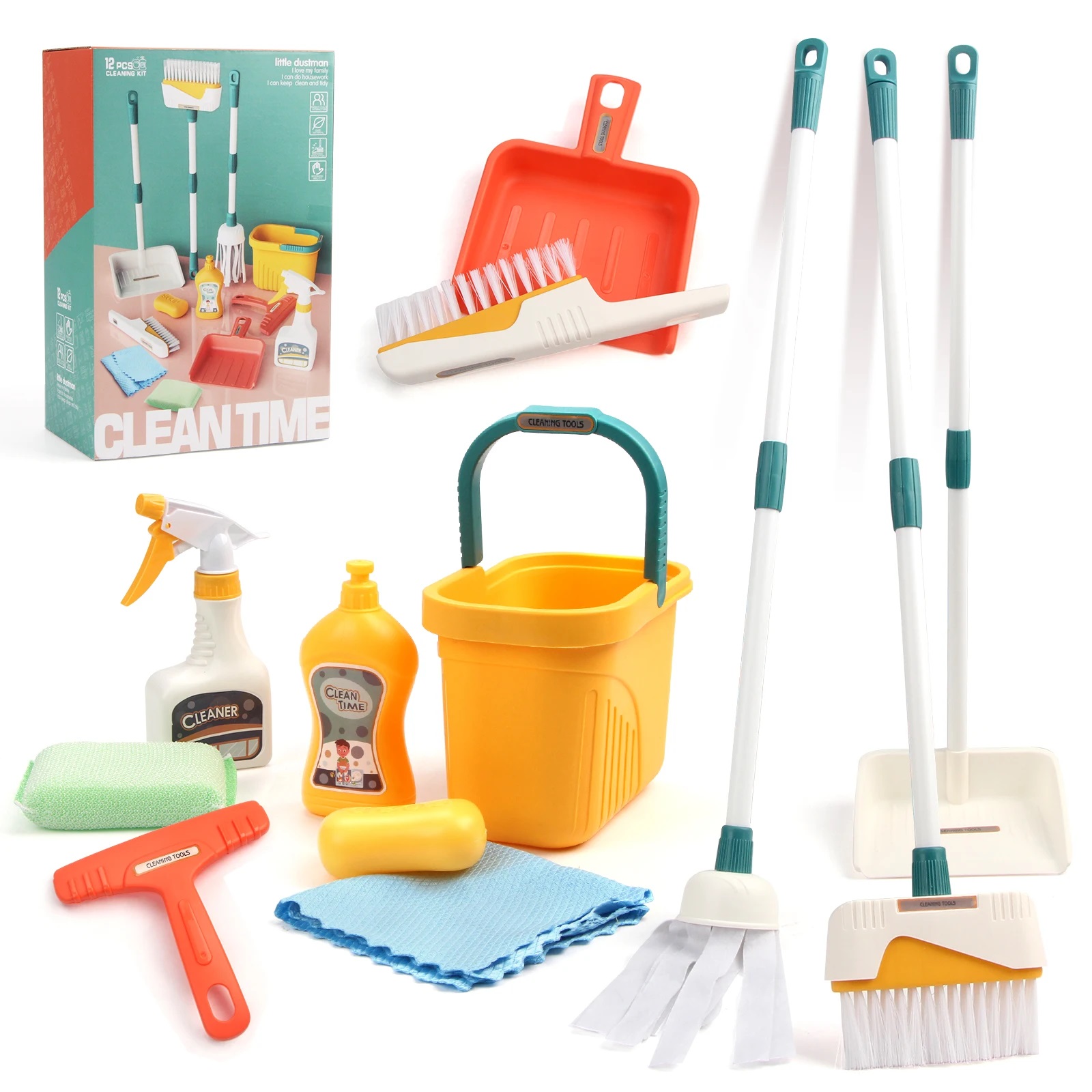 Kids Outdoor Broom - 12 teile/satz Kinder Reinigungsset Hausarbeit Liefert