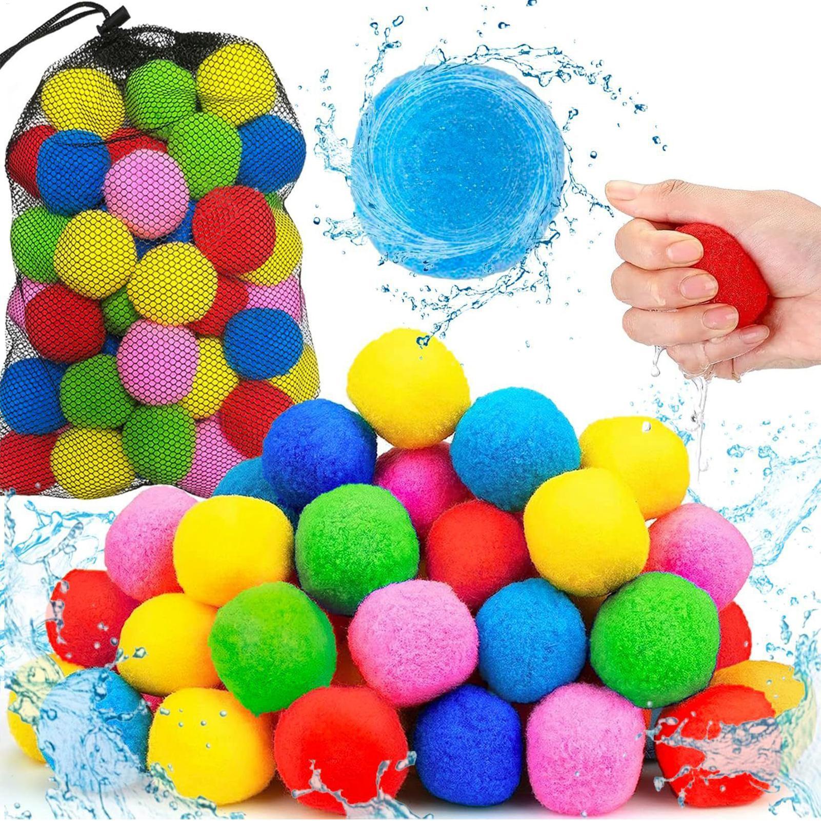 Kids Outdoor Water Toys - 60 Stück/Set Wiederverwendbare Wasserbälle Sofort Nachfüllbar