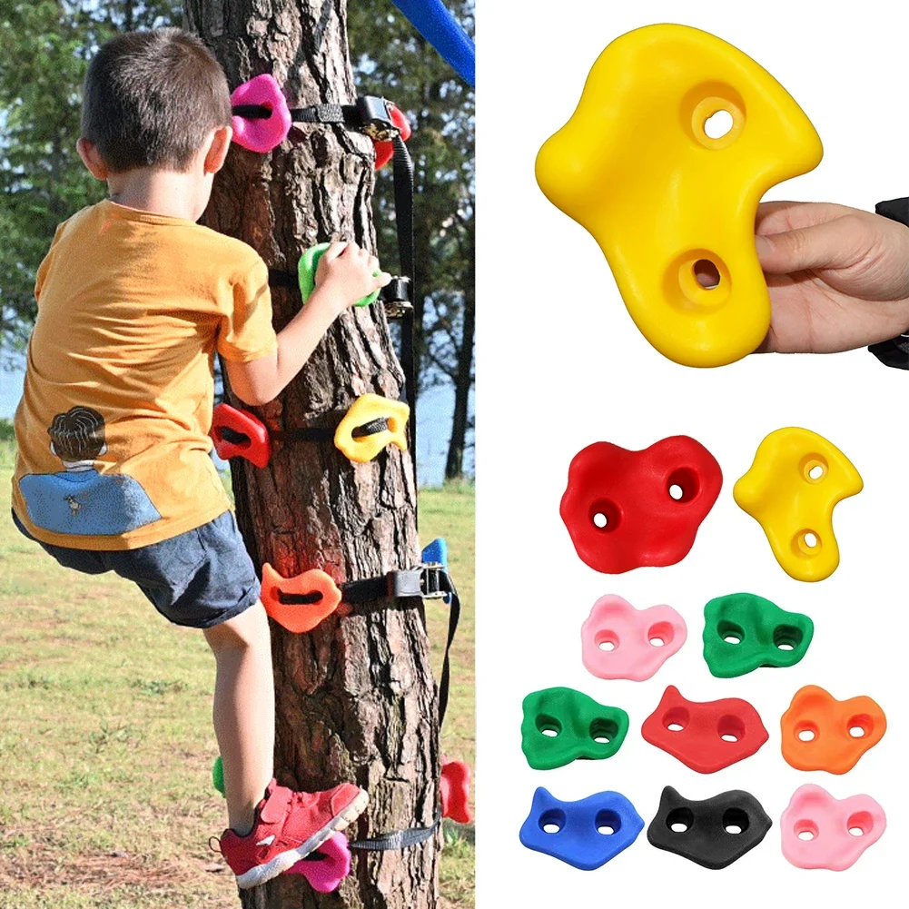Kids Outdoor Climber - 10 Stück Kinder-Kunststoff-Kletterwand-Griffe für Spiele im