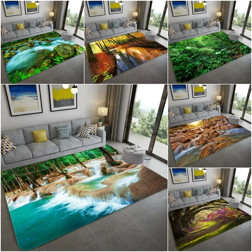 Kids Outdoor Ideas - Von der Natur inspirierter 3D-Landschaftsteppich, weicher