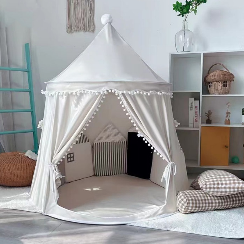Kids Outdoor Tent - Großes Tipi-Zelt für Kinder, zusammenklappbares Spielzeugzelt,