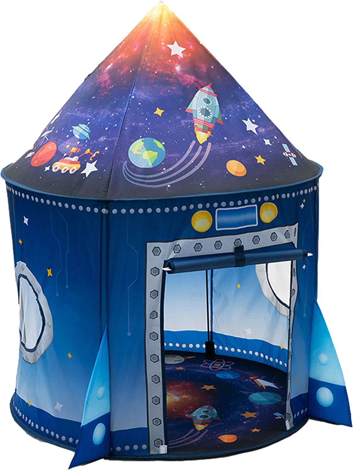 Kids Outdoor Grill - Raketenschiff Kinderzelt Pop-Up-Spielspielzeugzelt für Kinder Großer