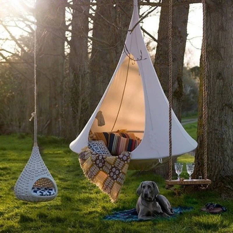 Kids Outdoor Tent - Kinder Schaukel Outdoor Garten Camp Hängematte