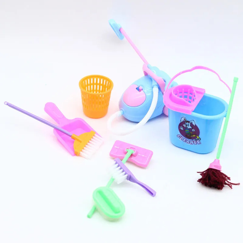 9PCS Miniatur Puppenhaus Reini – Kids Outdoor Broom Bewertung und Preis
