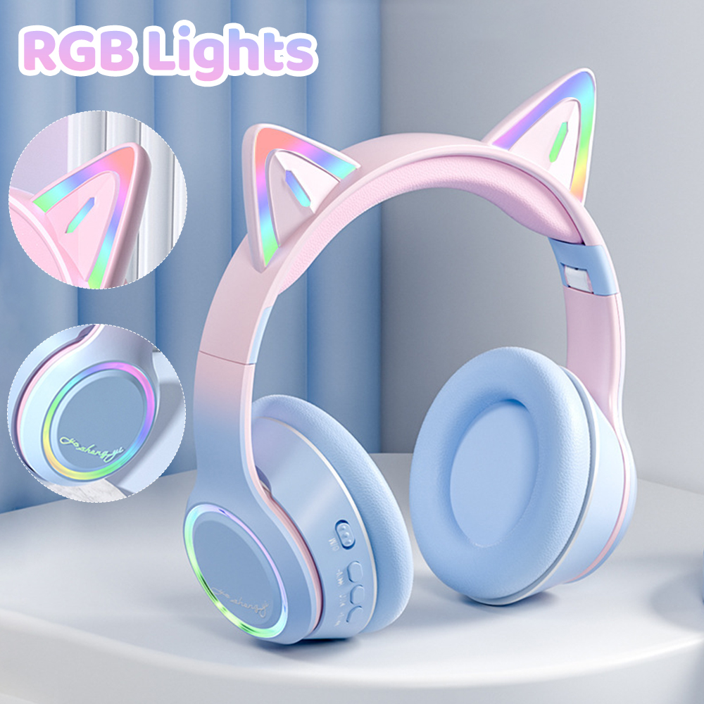 RGB Katze Ohr Bluetooth Kopfhö – Kids Outdoor Music Bewertung und Preis
