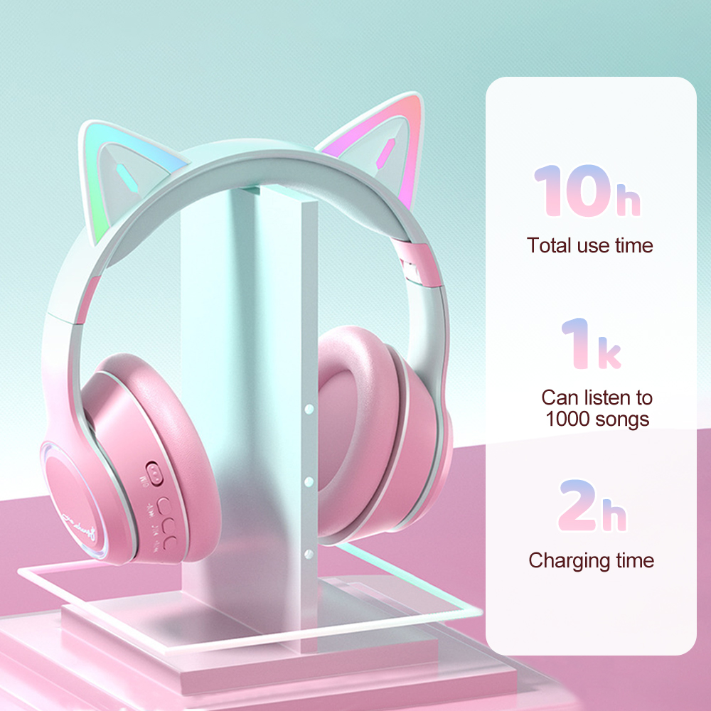 RGB Katze Ohr Bluetooth Kopfhö – Kids Outdoor Music Bewertung und Preis