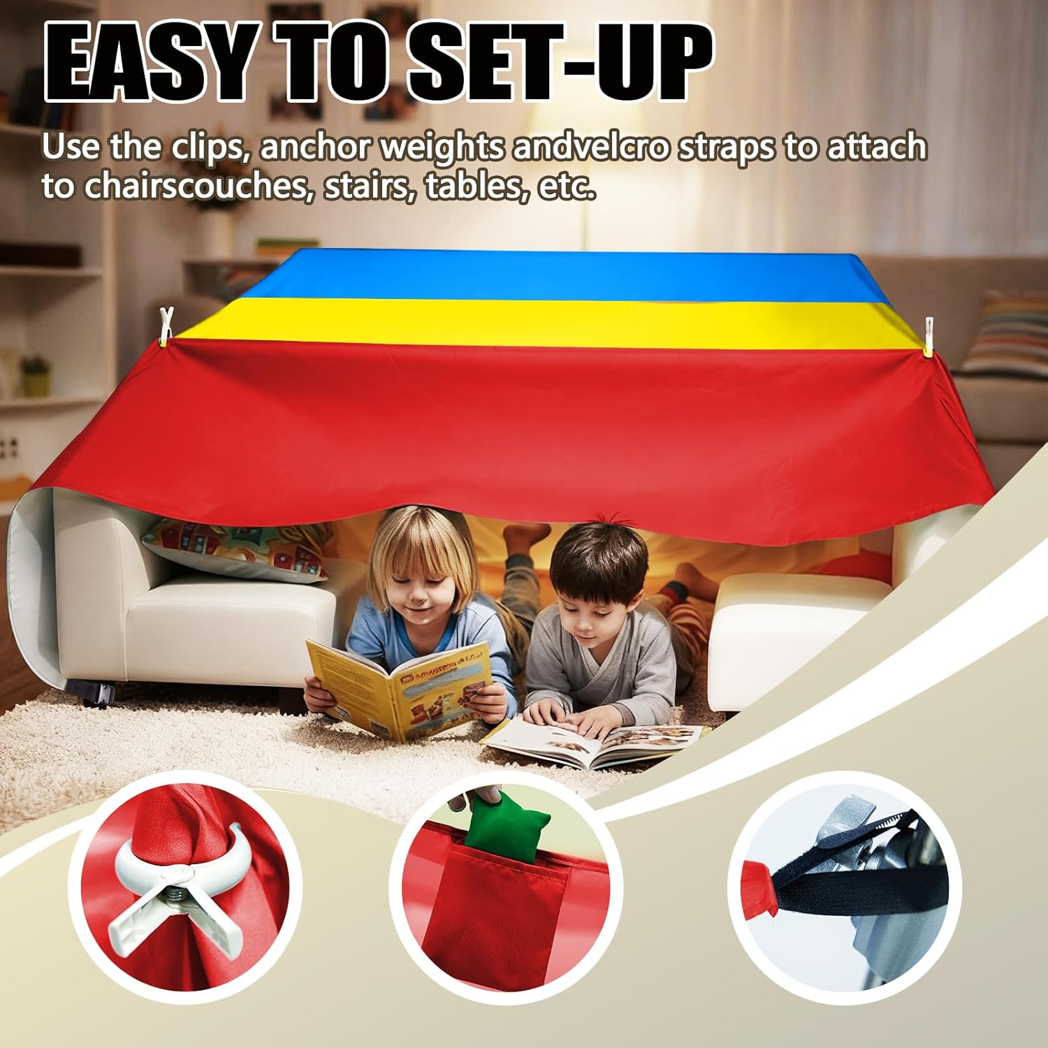 Neues Magic Kids Fort-Bau-Set, – Kids Outdoor Fort Building Kit Bewertung und Preis